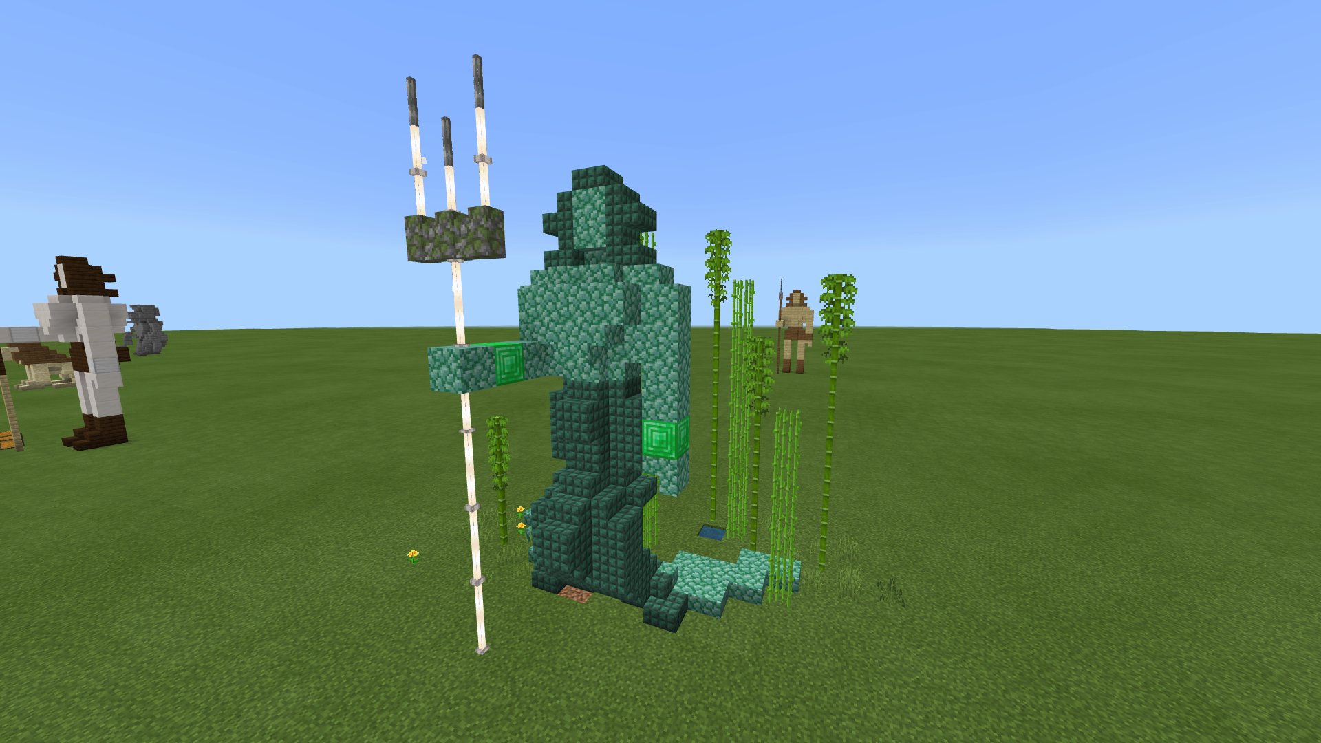 Detail Trident Statue Minecraft Nomer 17