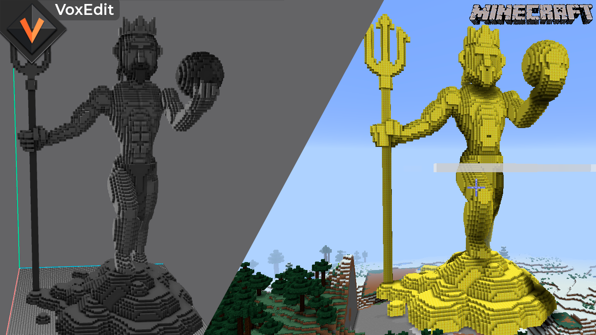 Detail Trident Statue Minecraft Nomer 25