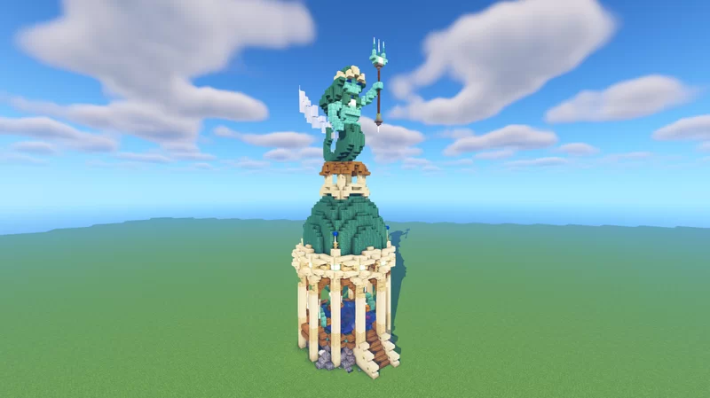 Detail Trident Statue Minecraft Nomer 4