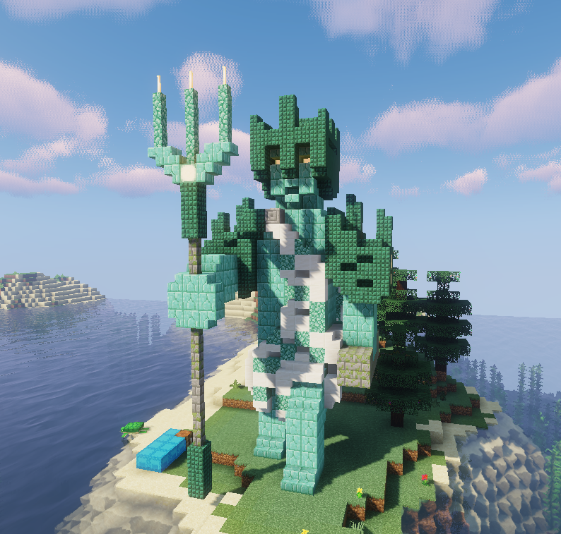 Detail Trident Statue Minecraft Nomer 9