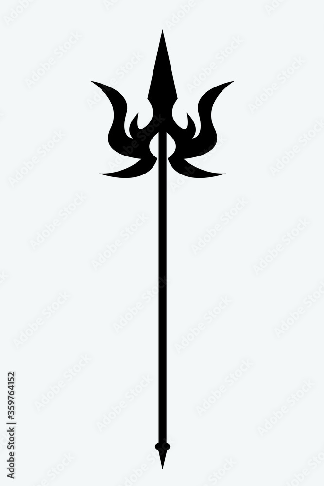 Detail Trident Weapon Design Nomer 23