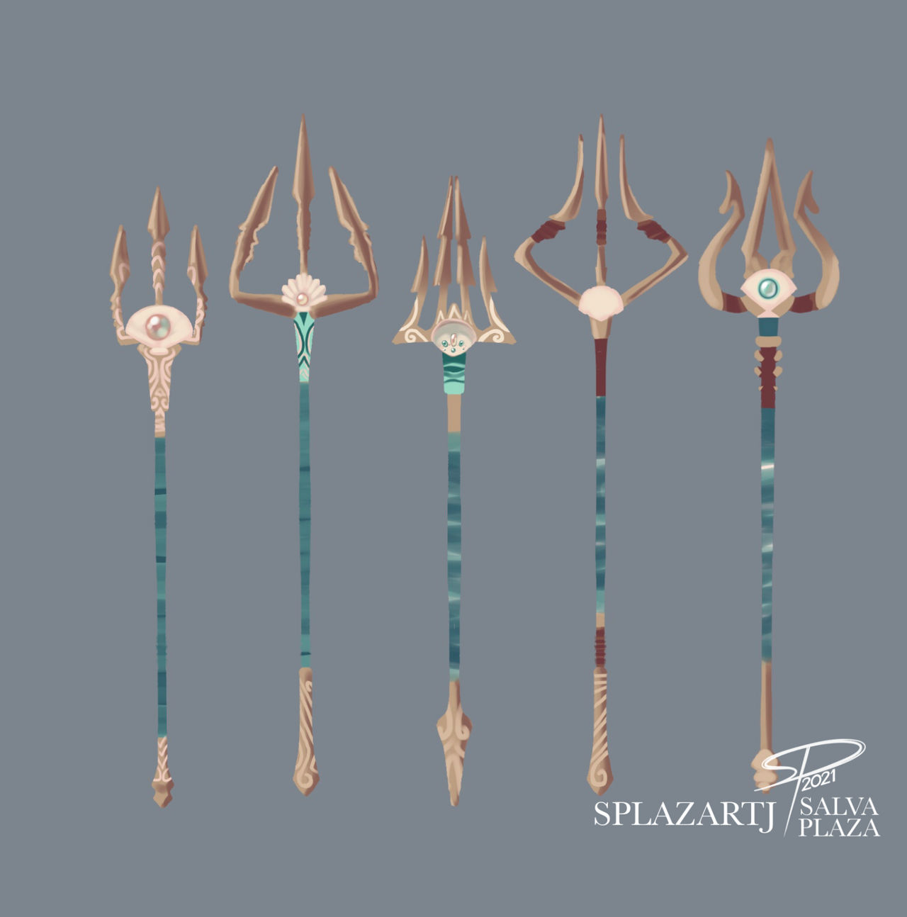Detail Trident Weapon Design Nomer 4