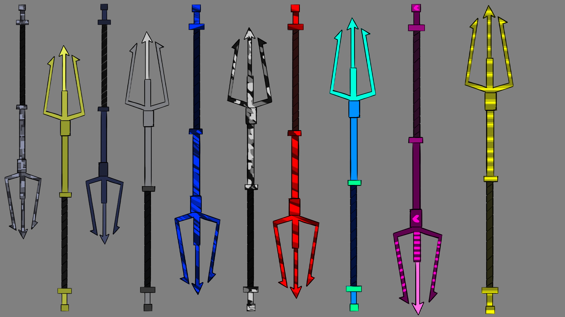 Detail Trident Weapon Design Nomer 5