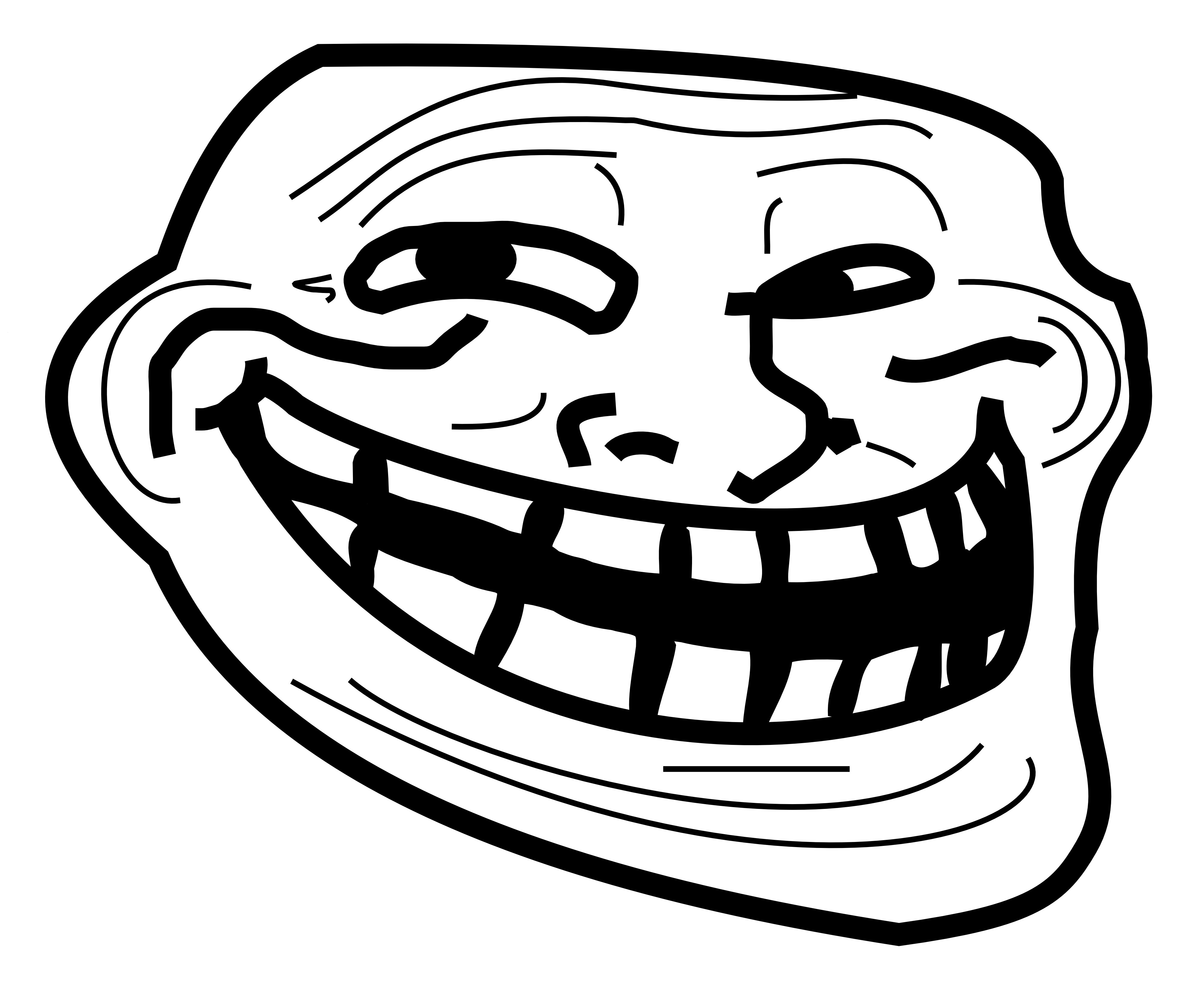 Detail Troll Face With Transparent Background Nomer 12