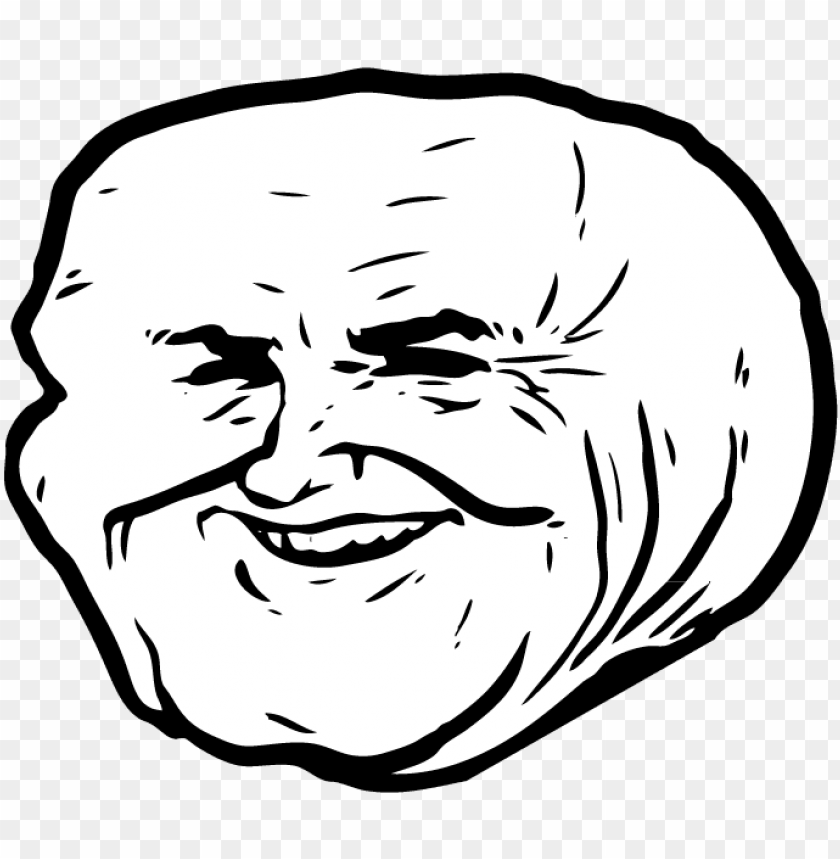 Detail Troll Face With Transparent Background Nomer 25