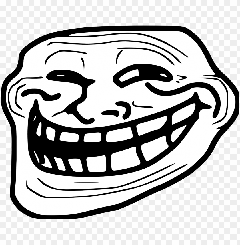 Detail Troll Face With Transparent Background Nomer 4