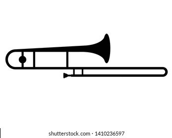Detail Trombone Clipart Black And White Nomer 9