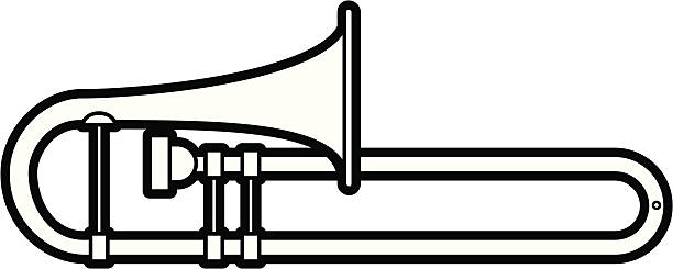 Detail Trombone Clipart Black And White Nomer 12