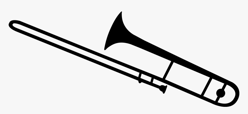 Detail Trombone Clipart Black And White Nomer 2