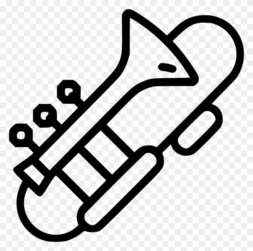 Detail Trombone Clipart Black And White Nomer 23