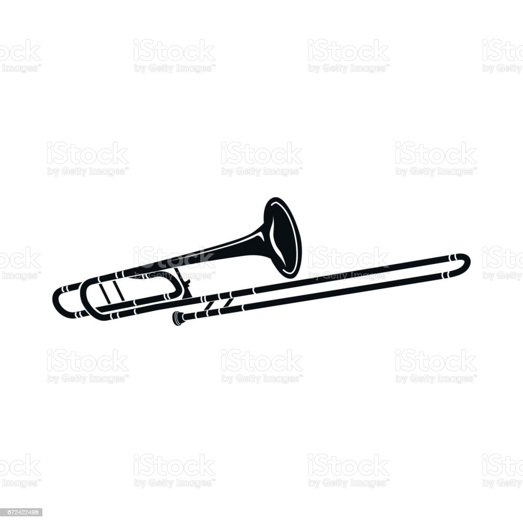 Detail Trombone Clipart Black And White Nomer 30