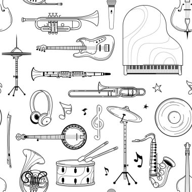 Detail Trombone Clipart Black And White Nomer 40