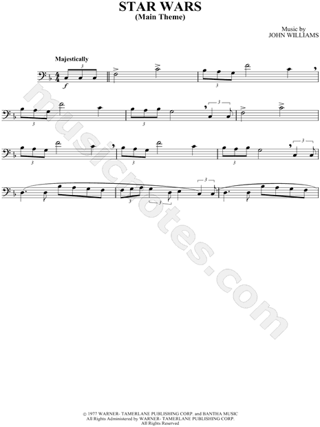 Detail Trombone Notes For Star Wars Nomer 17