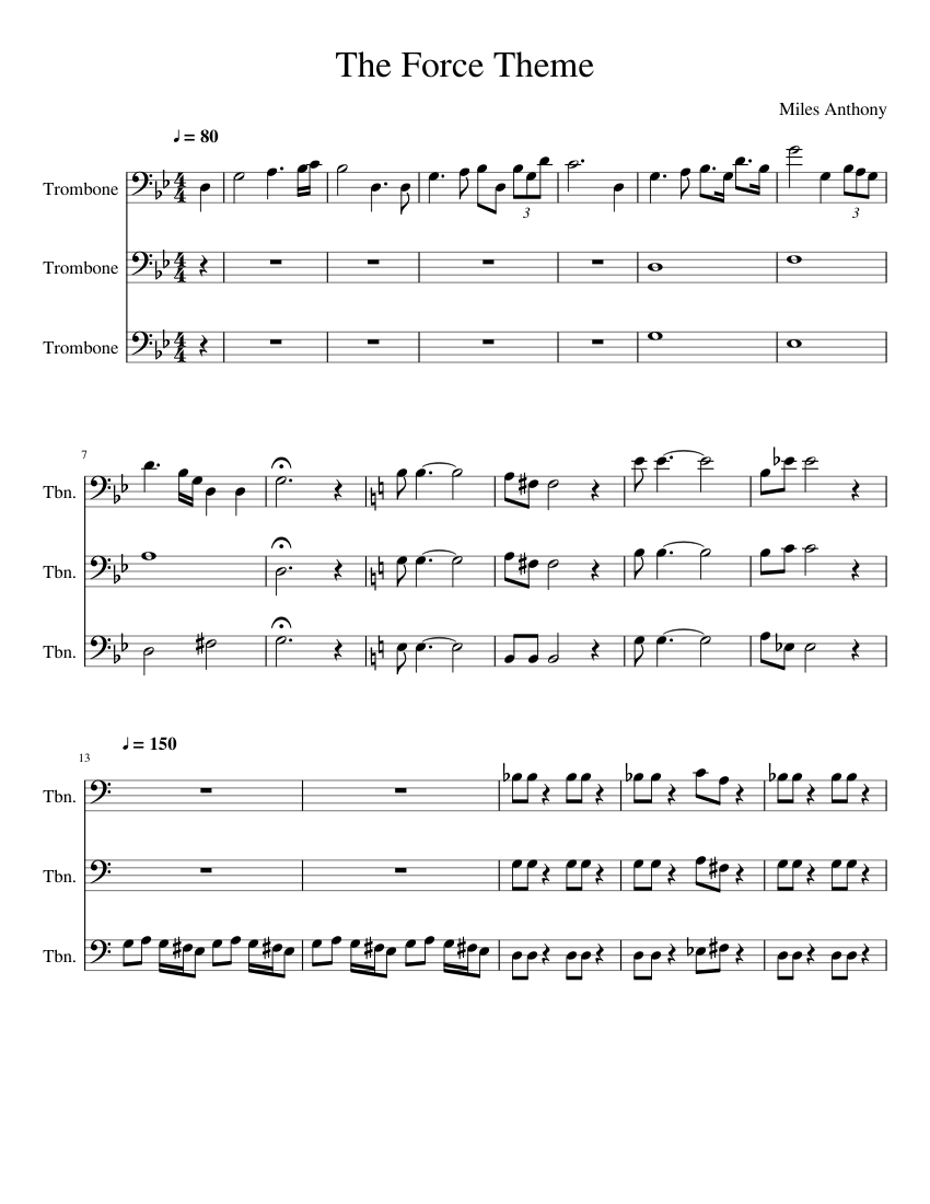 Detail Trombone Notes For Star Wars Nomer 4
