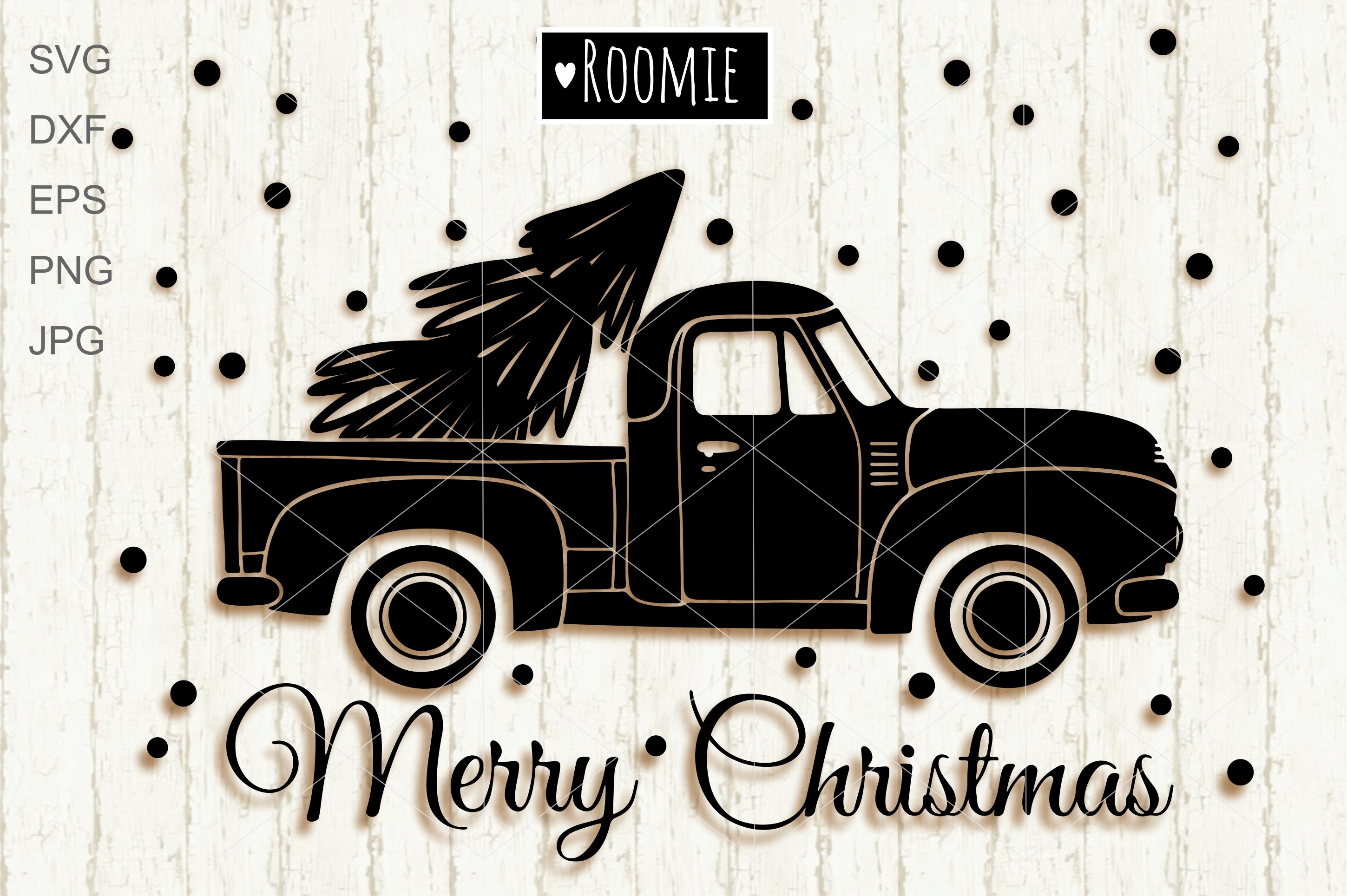 Detail Truck With Christmas Tree Clipart Black And White Nomer 23