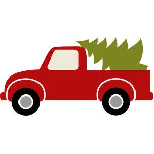 Detail Truck With Christmas Tree Clipart Black And White Nomer 32