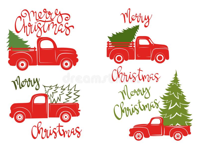 Detail Truck With Christmas Tree Clipart Black And White Nomer 34