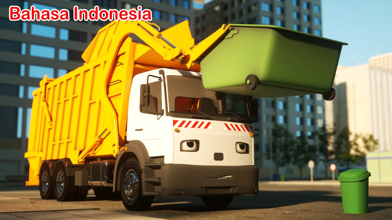 Detail Truk Sampah Kartun Nomer 11