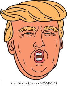 Trump Face Clipart - KibrisPDR