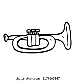 Detail Trumpet Black And White Clipart Nomer 11