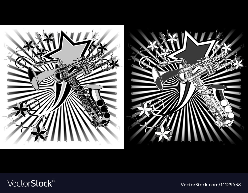 Detail Trumpet Black And White Clipart Nomer 33