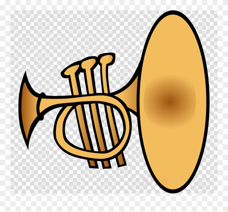 Detail Trumpet Black And White Clipart Nomer 48