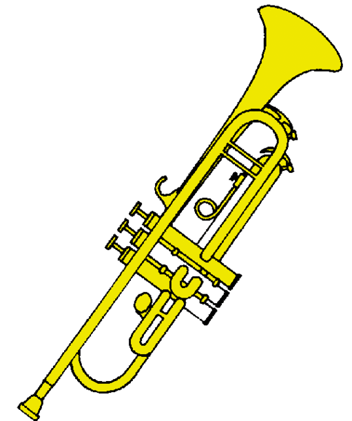Detail Trumpet Clip Art Free Nomer 11