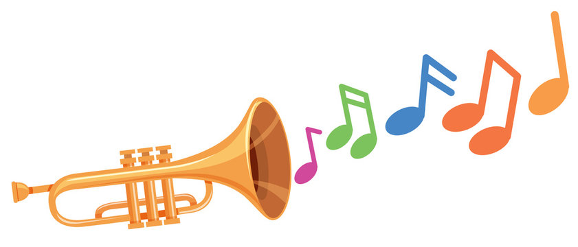 Detail Trumpet Clip Art Free Nomer 18