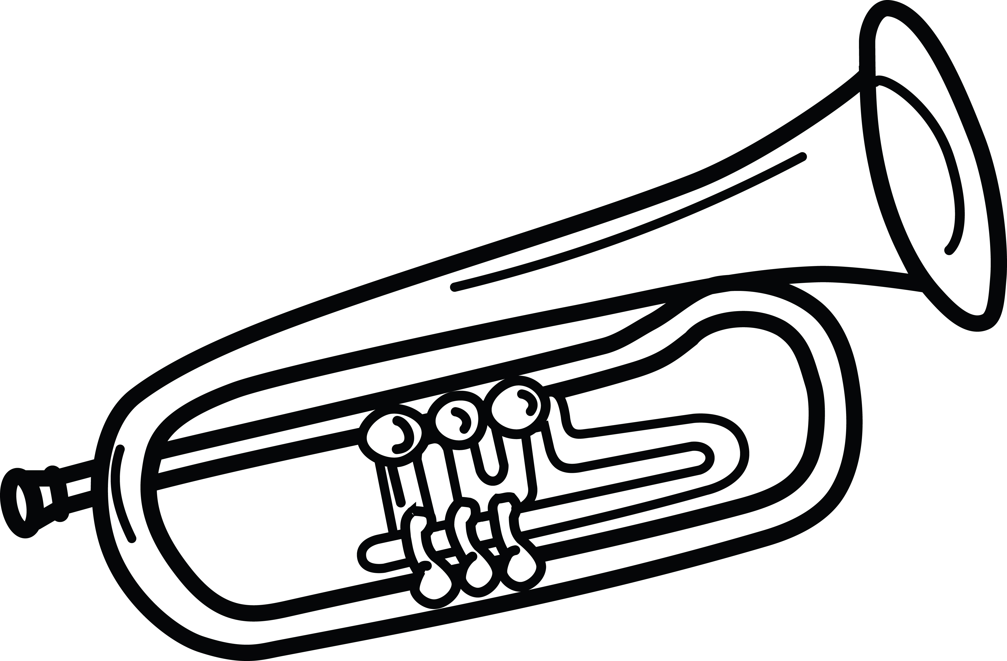 Detail Trumpet Clip Art Free Nomer 22