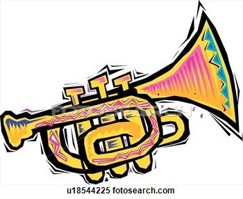 Detail Trumpet Clip Art Free Nomer 23