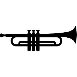 Detail Trumpet Clipart Black And White Nomer 49