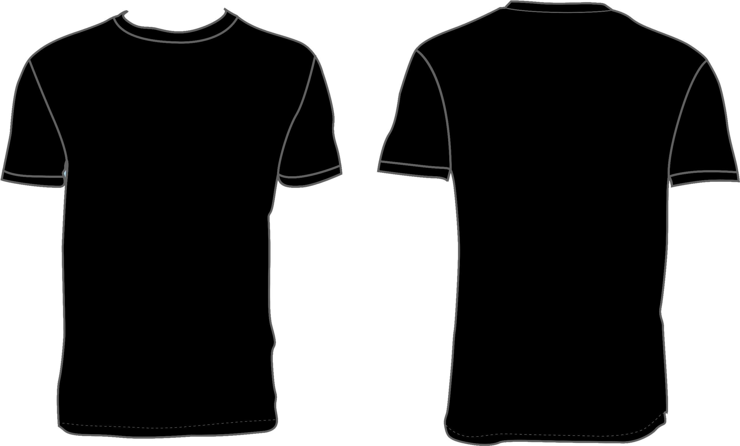 Detail Tshirt Black Png Nomer 17