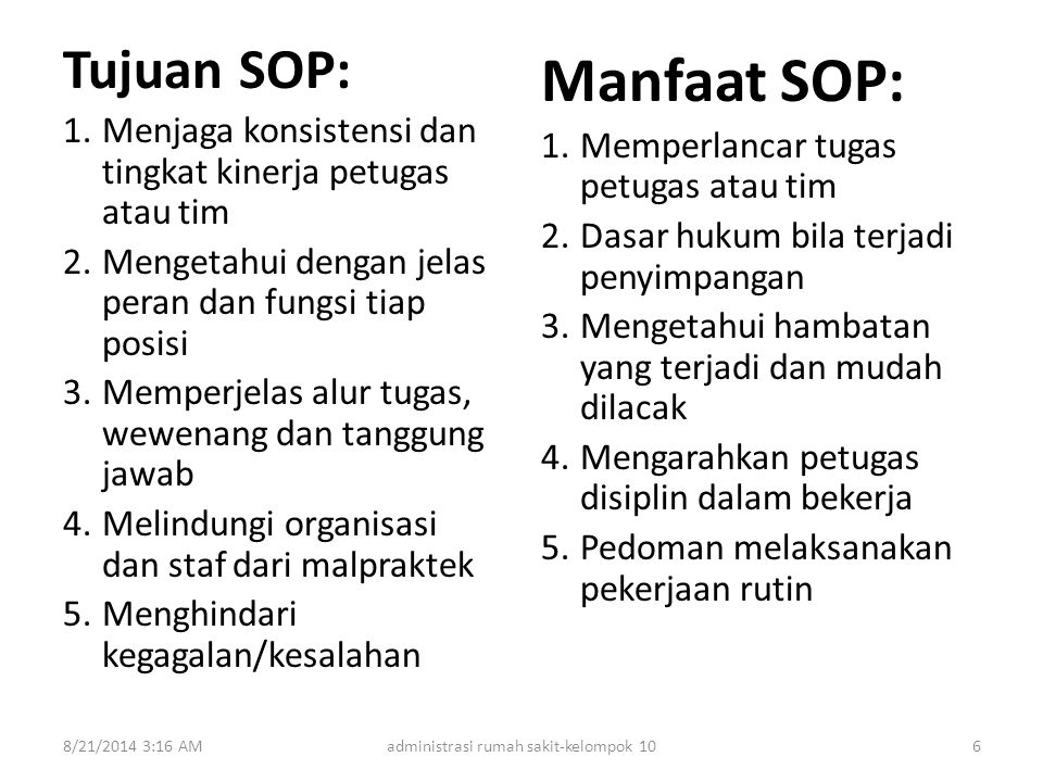 Detail Tugas Administrasi Rumah Sakit Nomer 5