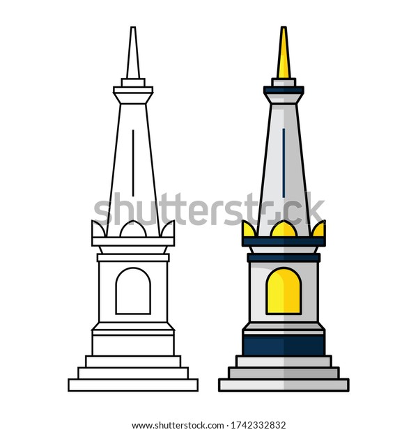 Detail Tugu Yogyakarta Vector Nomer 15