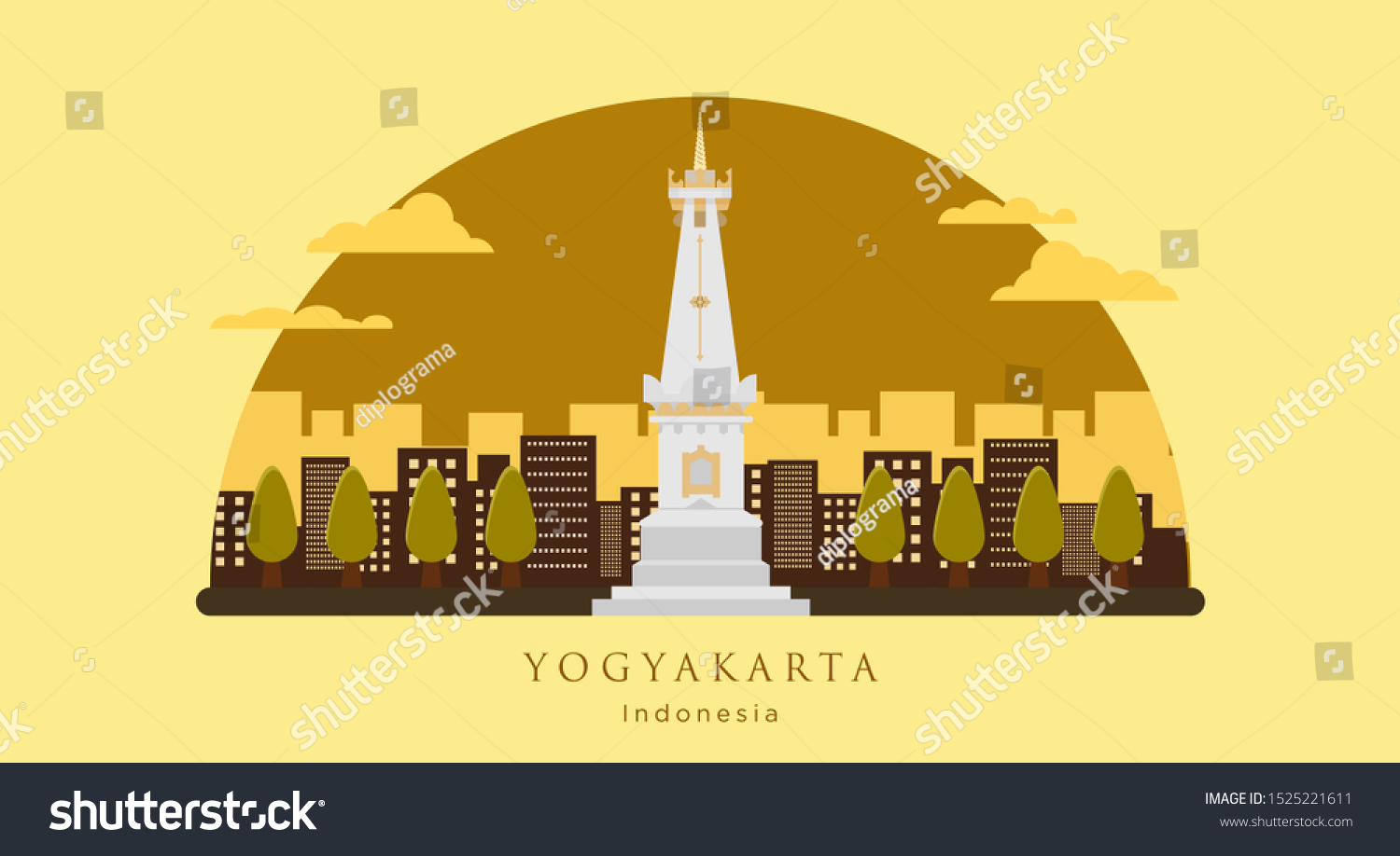 Detail Tugu Yogyakarta Vector Nomer 20