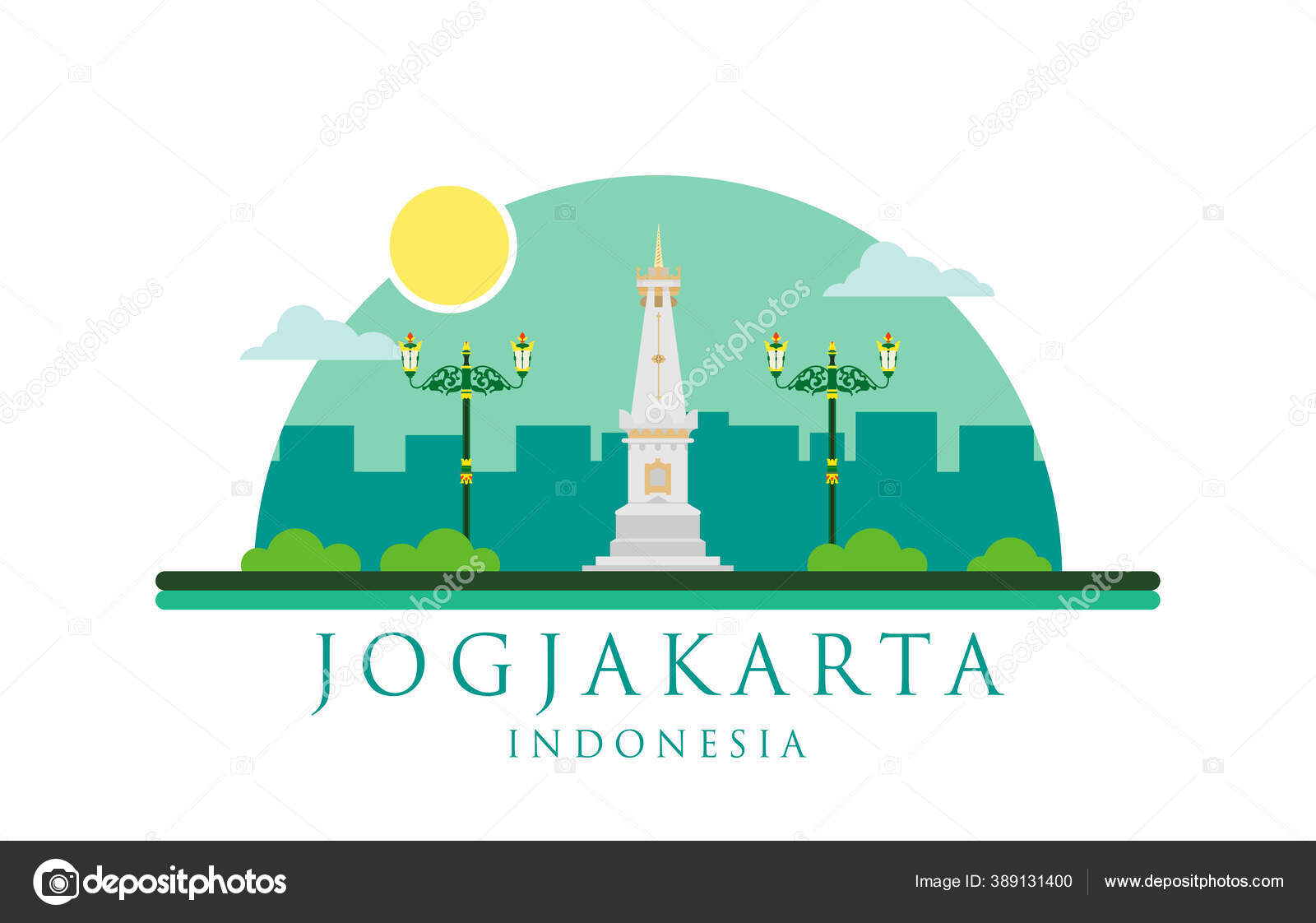 Detail Tugu Yogyakarta Vector Nomer 25