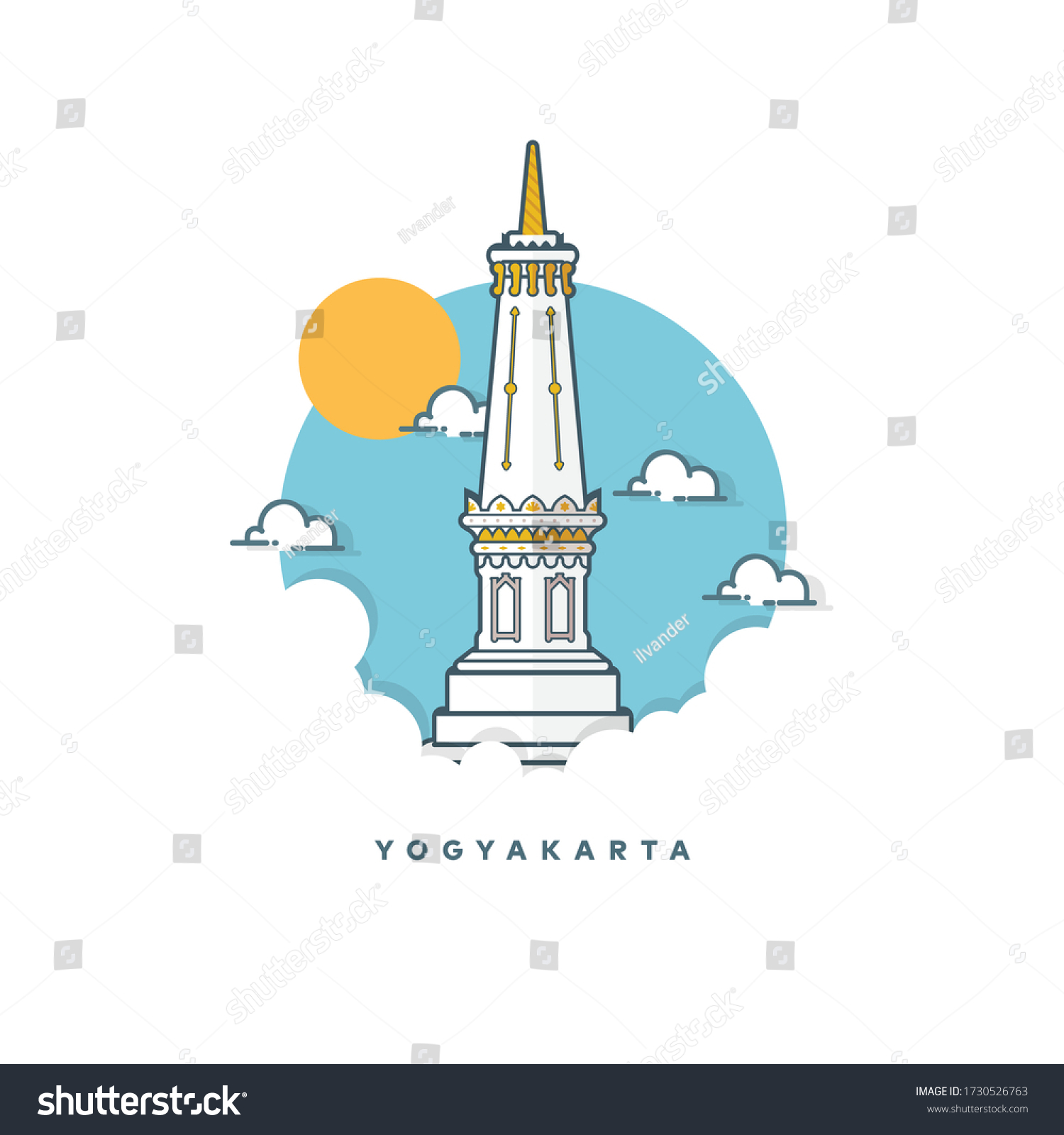 Detail Tugu Yogyakarta Vector Nomer 4
