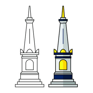 Detail Tugu Yogyakarta Vector Nomer 30