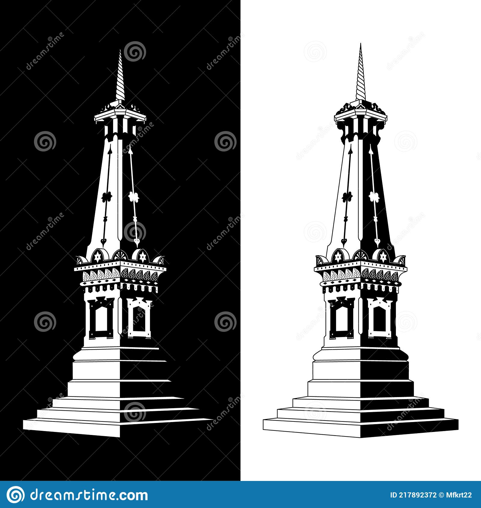 Detail Tugu Yogyakarta Vector Nomer 5