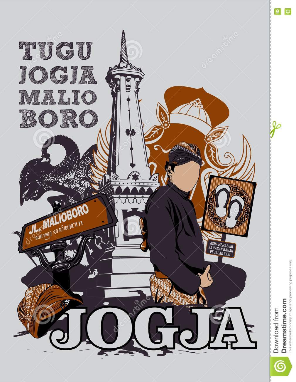 Detail Tugu Yogyakarta Vector Nomer 40