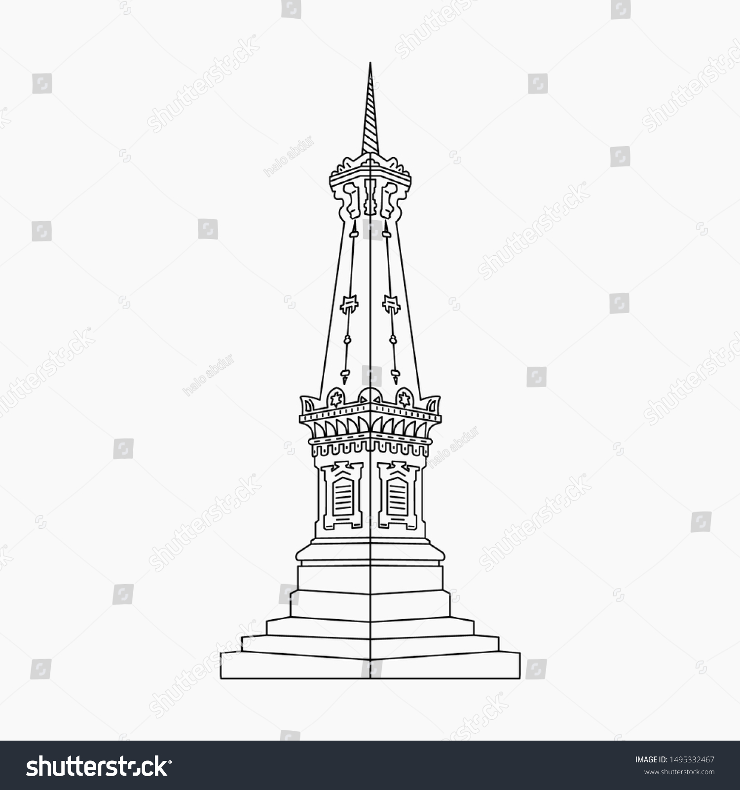 Detail Tugu Yogyakarta Vector Nomer 51