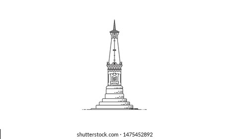 Detail Tugu Yogyakarta Vector Nomer 7
