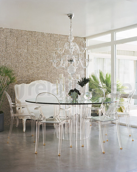 Detail Tulip Table With Ghost Chairs Nomer 43