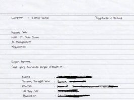 Detail Tulis Tangan Sederhana Contoh Surat Lamaran Kerja Nomer 22