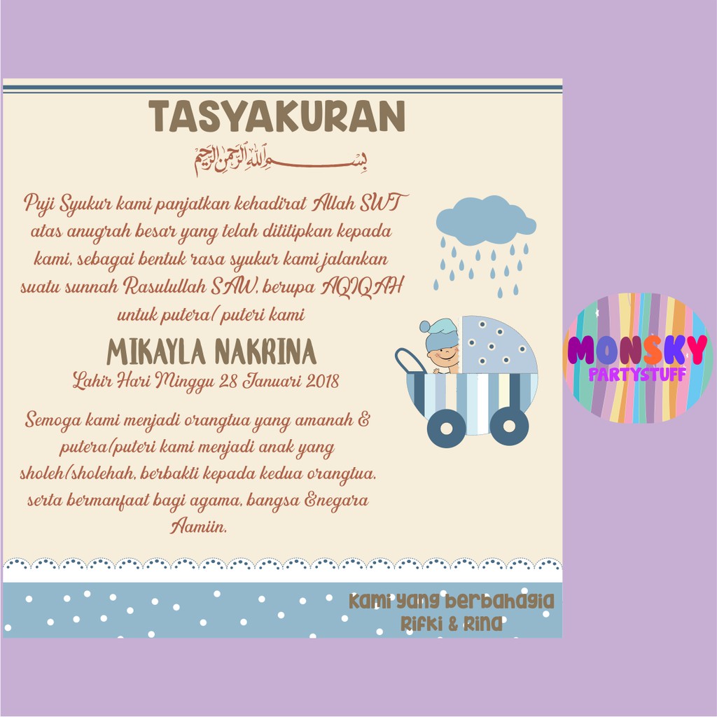 Detail Tulisan Aqiqah Nomer 23