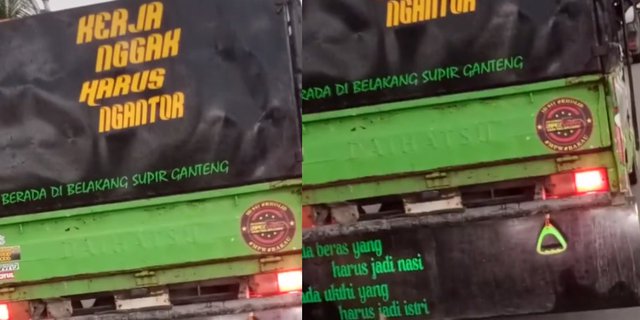 Detail Tulisan Belakang Truk Paling Kreatif Nomer 23