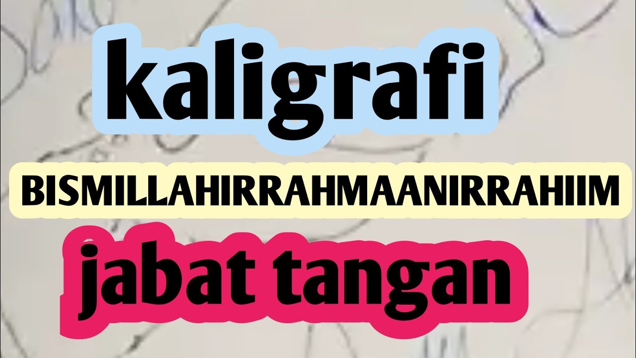 Detail Tulisan Bismillah Gambar Tangan Nomer 49