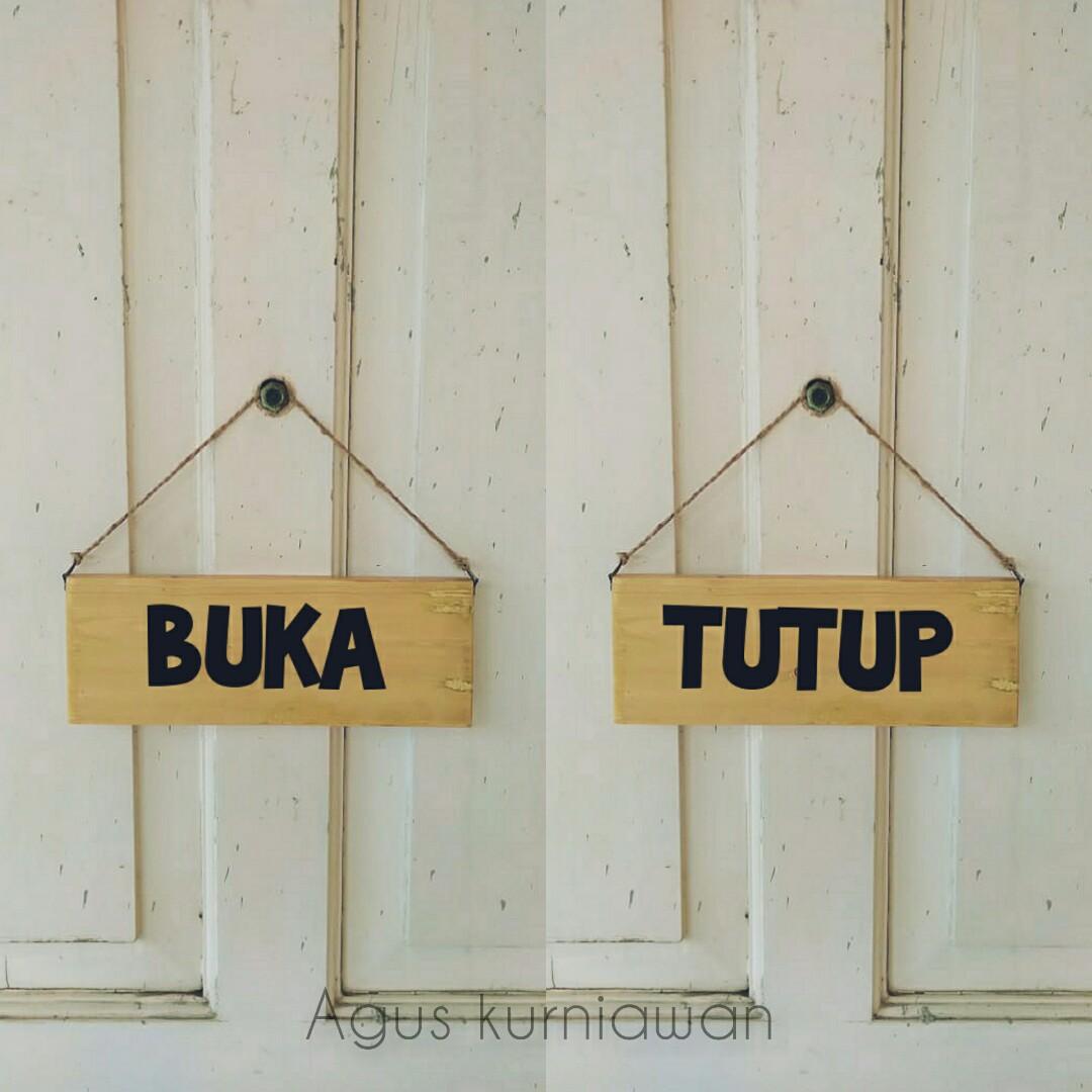 Detail Tulisan Buka Tutup Toko Nomer 41