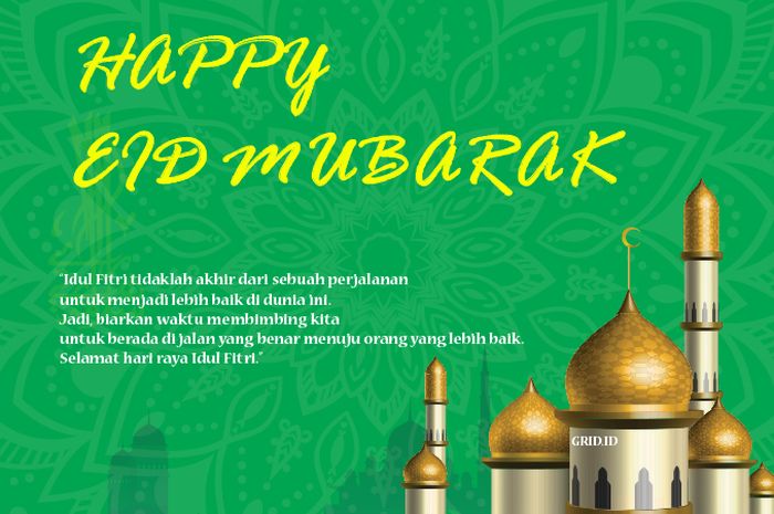 Detail Tulisan Eid Mubarak Yang Benar Nomer 15