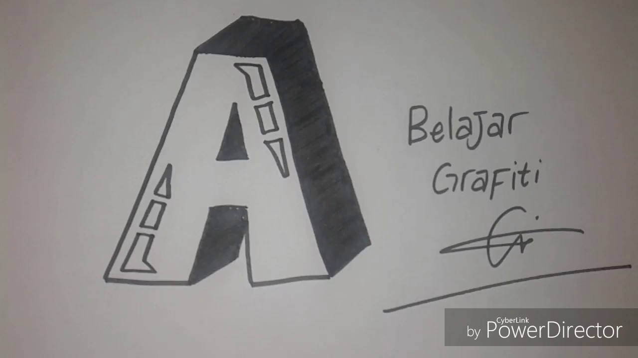 Detail Tulisan Grafiti Abjad 3d Nomer 8